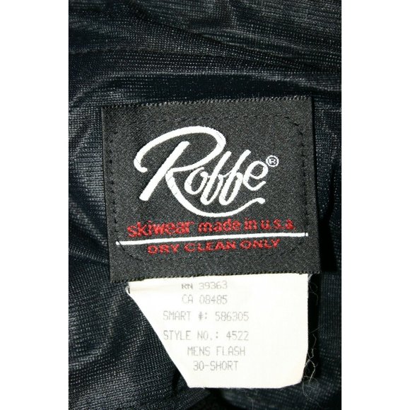 Roffe ski pants mens medium 26 x 27 outerwear water proof zip snow outdoor short - Picture 1 of 11